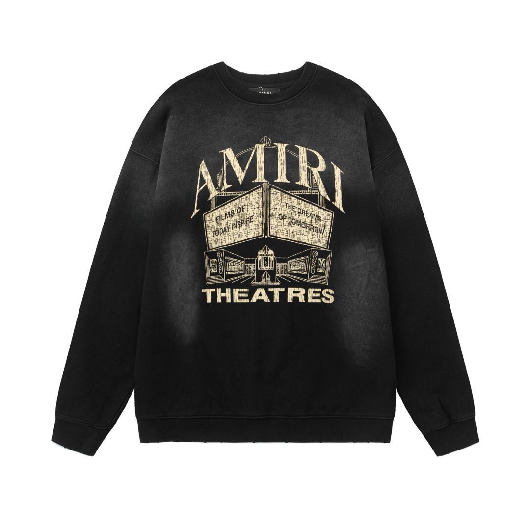 New arrival black crewneck