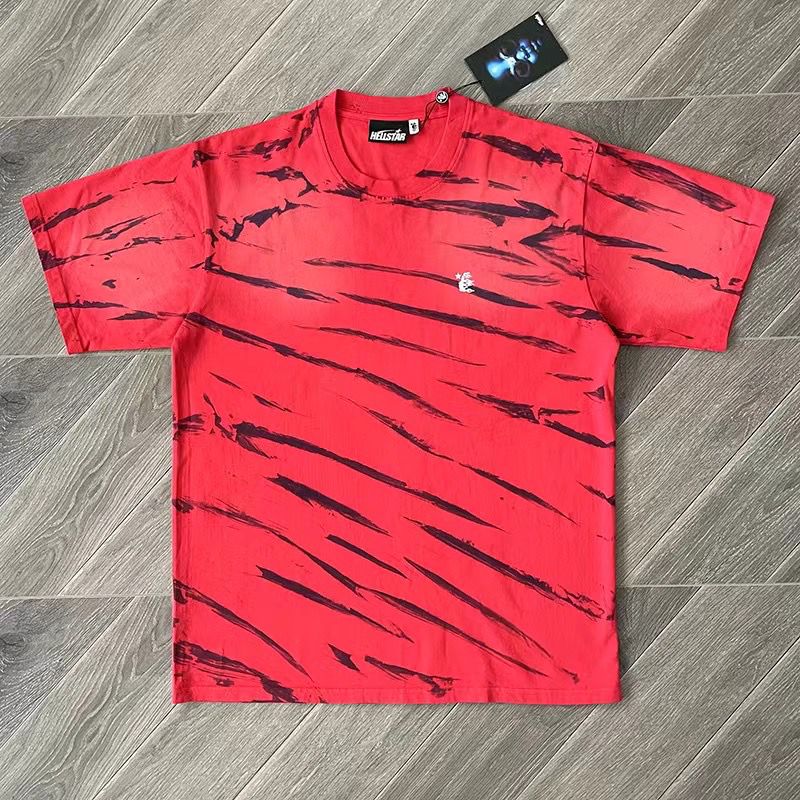 1:1 new red with black stripes tshirt