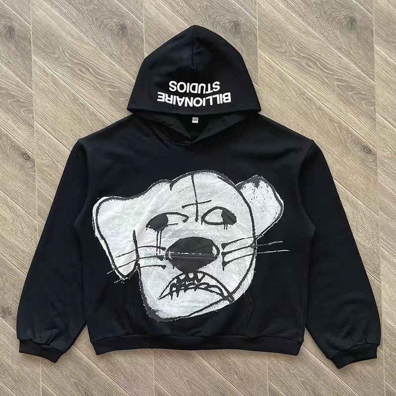 1:1 Version new black dog hoodie