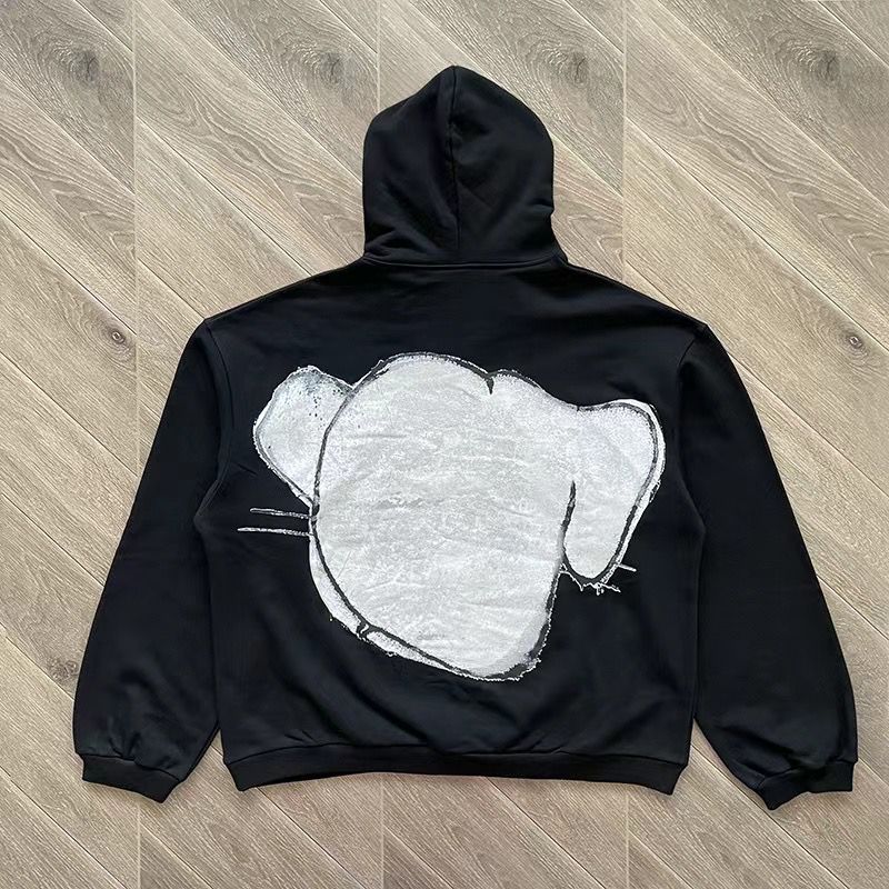 1:1 Version new black dog hoodie