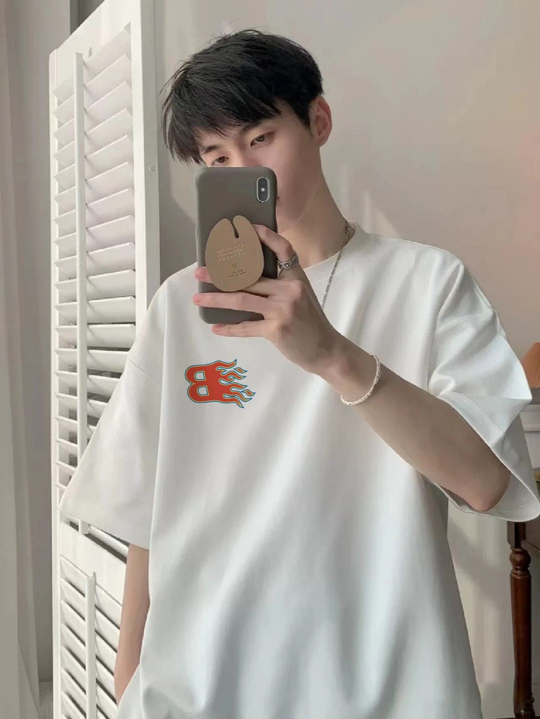 1:1 Top version men women printing logo T-shorts