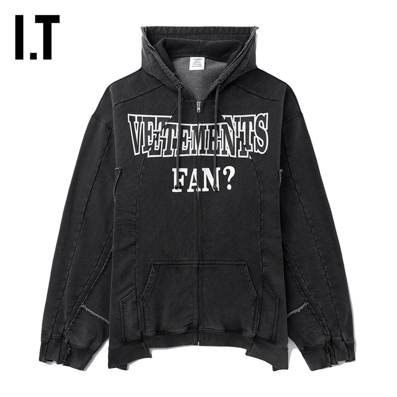 1:1 Top version men new washing zipper hoodies