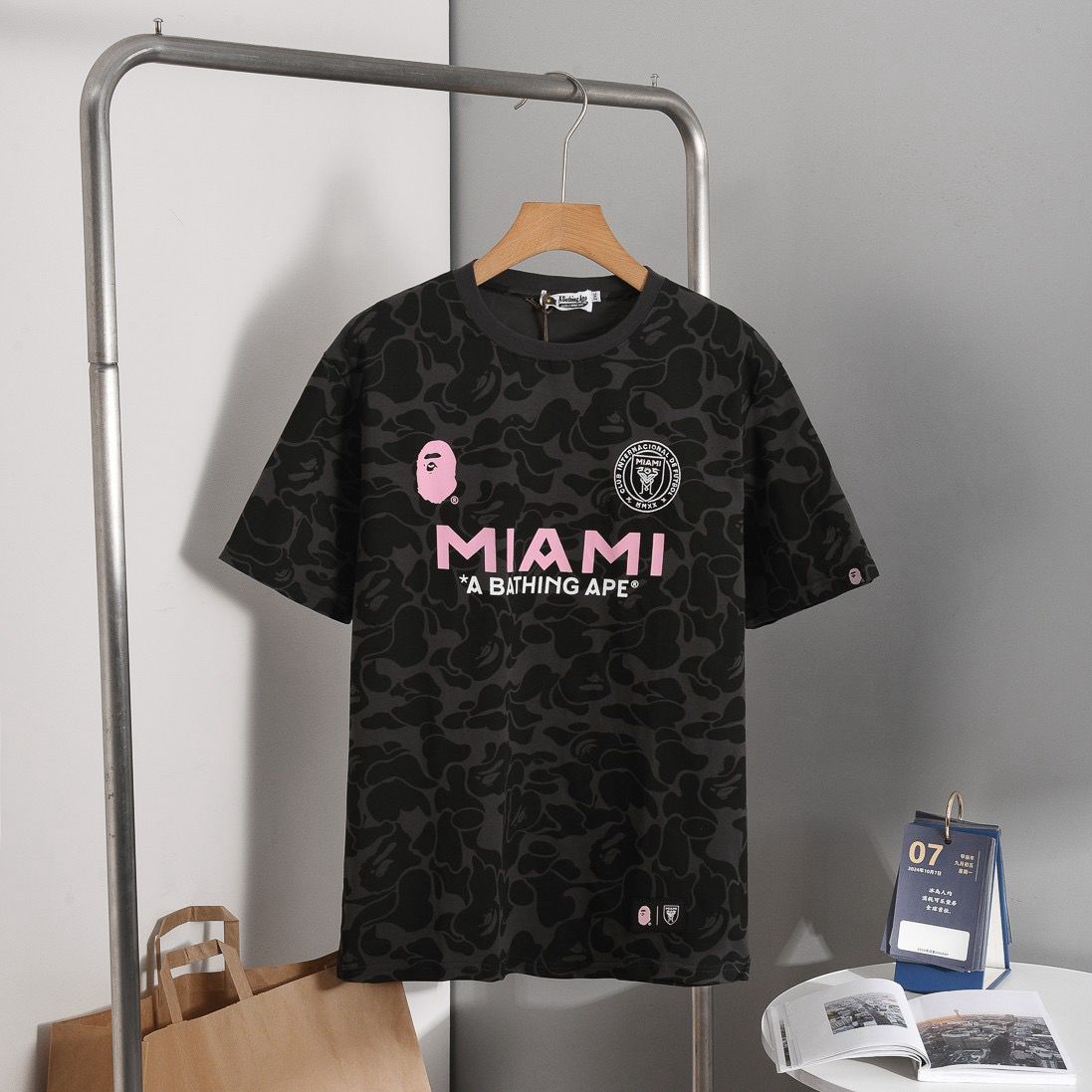 New arrival bape x inter MIAMI tshirt