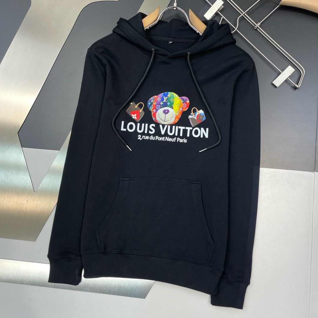 1:1 colorful bear print hoodie