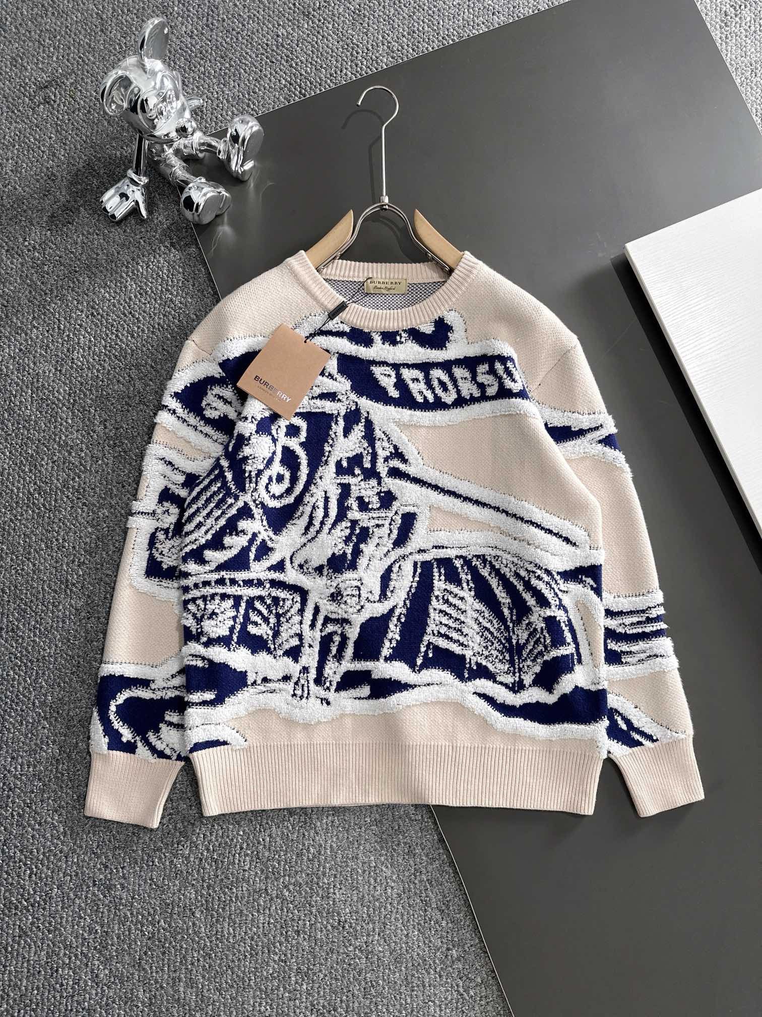1:1 New beige horse sweater