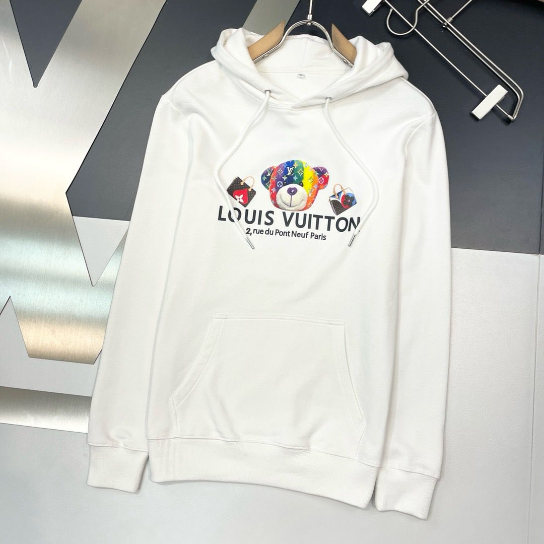 1:1 colorful bear print hoodie