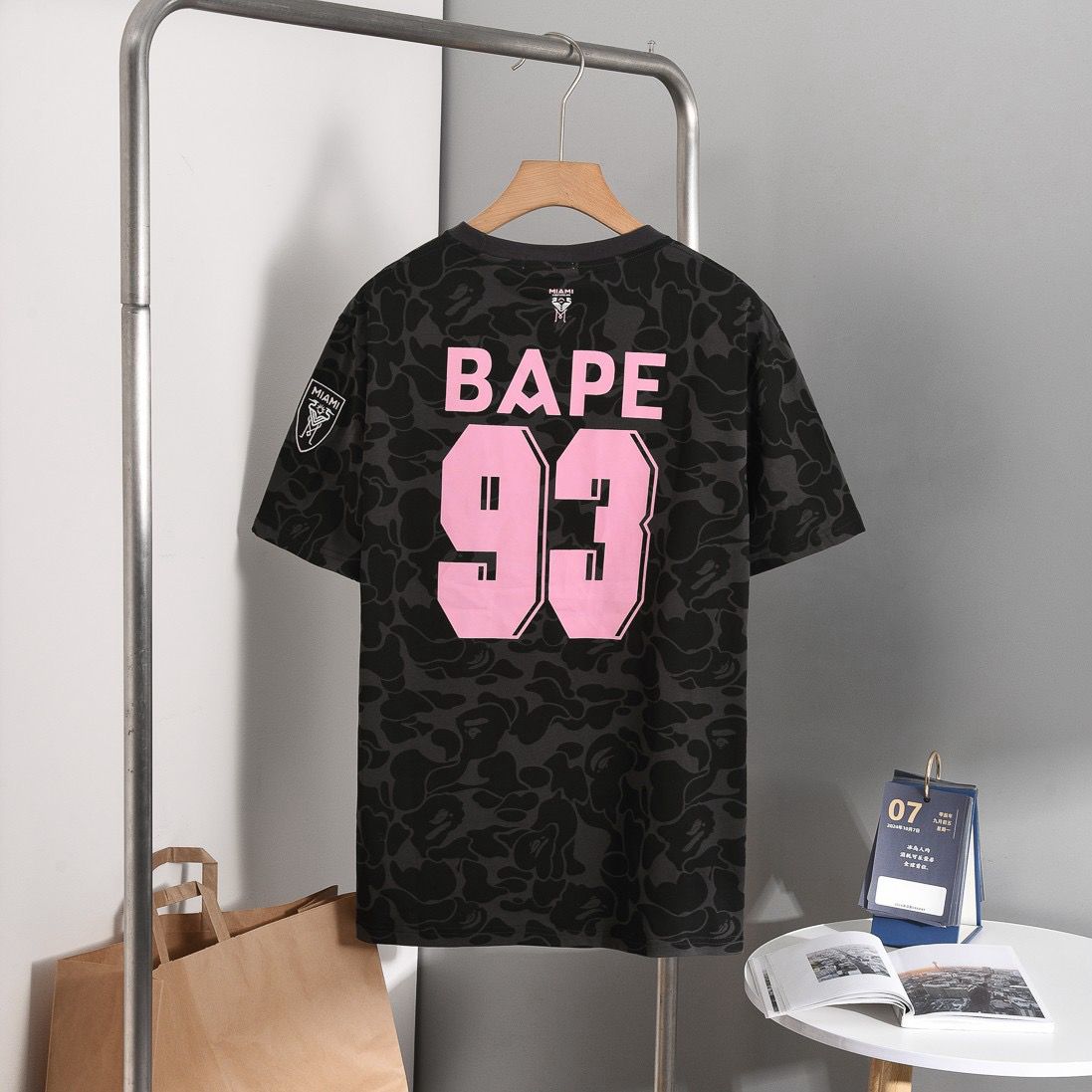 New arrival bape x inter MIAMI tshirt