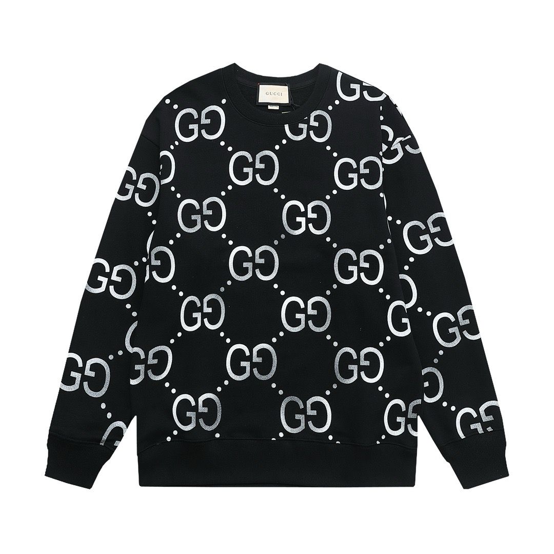 1:1 version new full logo print crewneck