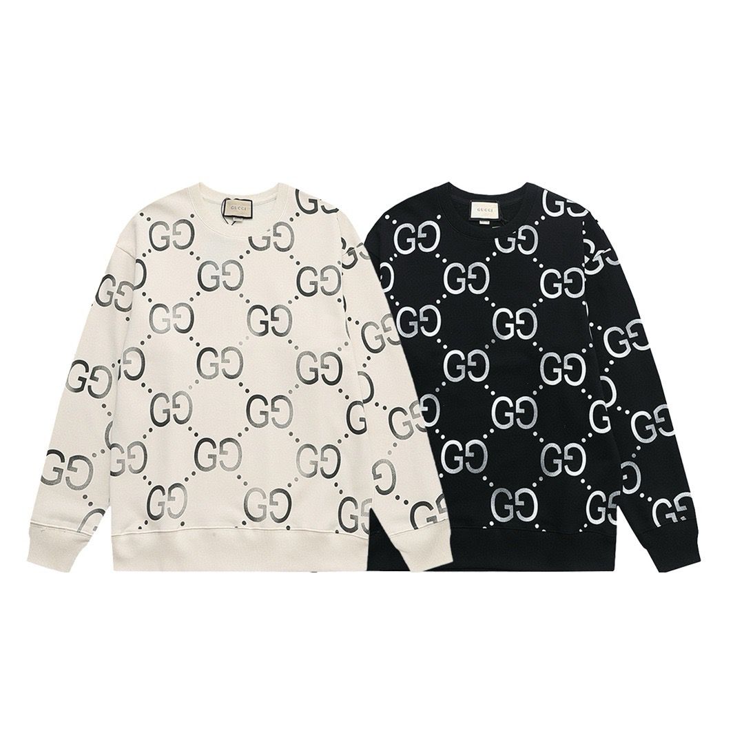 1:1 version new full logo print crewneck
