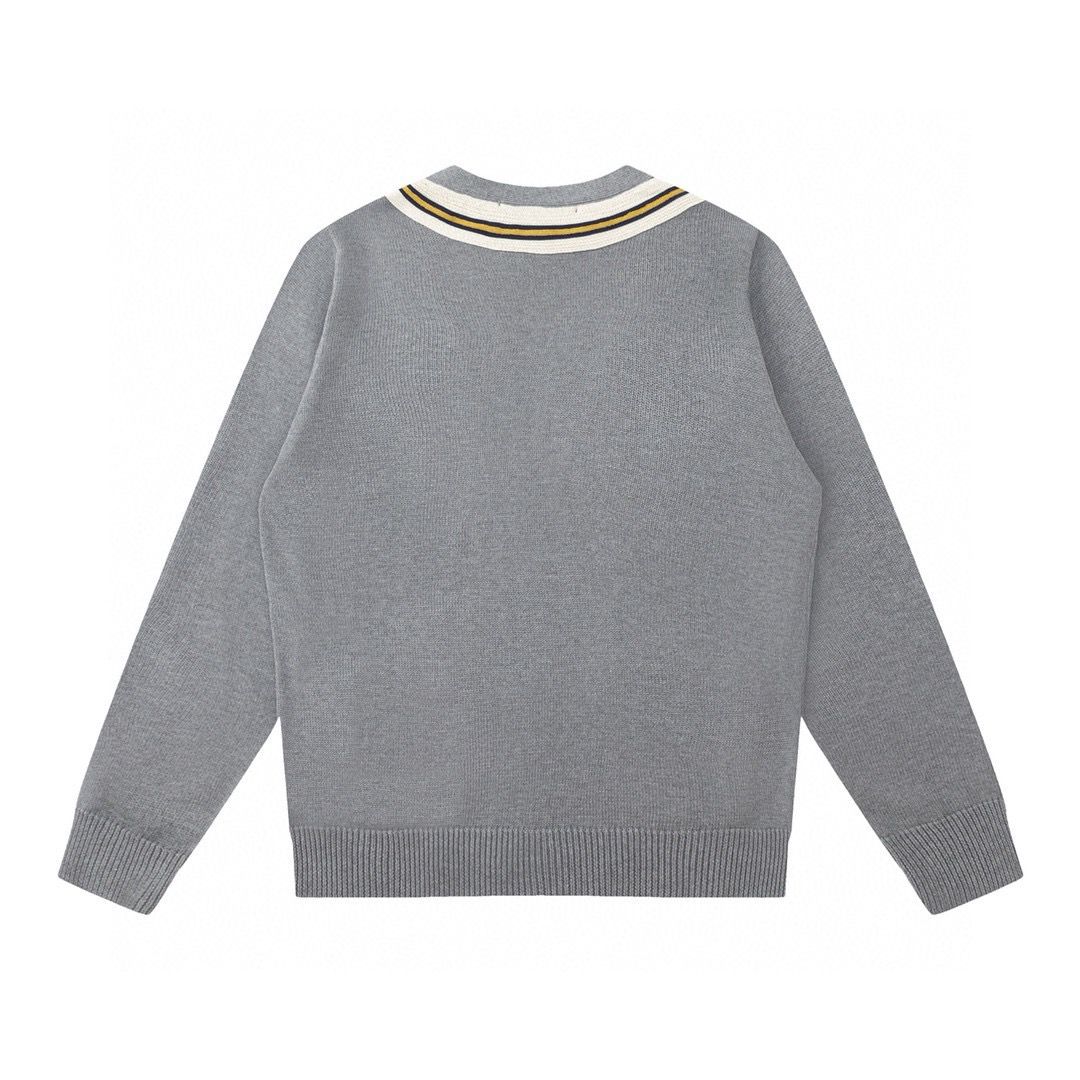 1:1 Version new grey sweater jacket