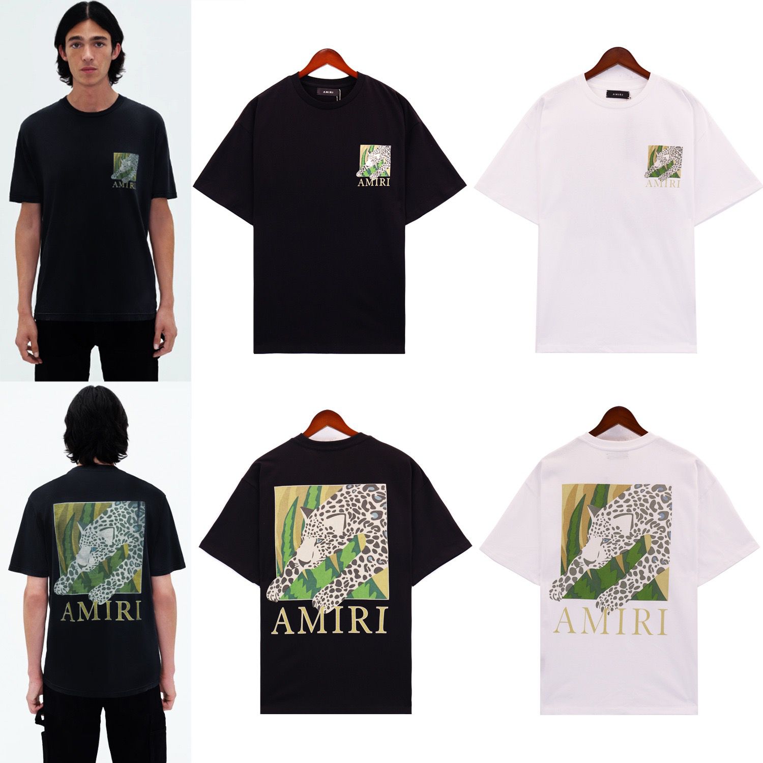2024 New arrival leopard print tshirt