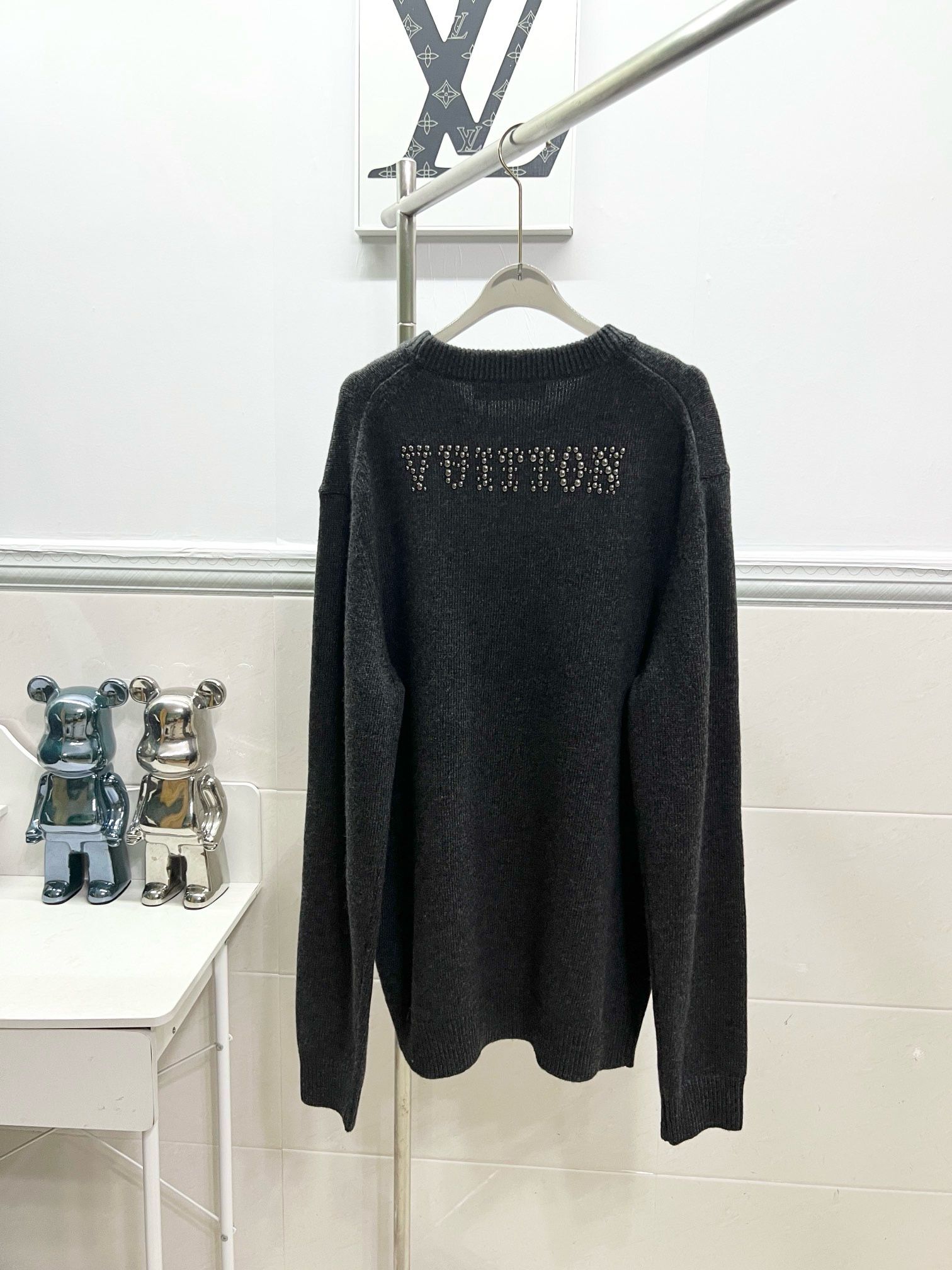 1:1 Top version new grey sun sweater