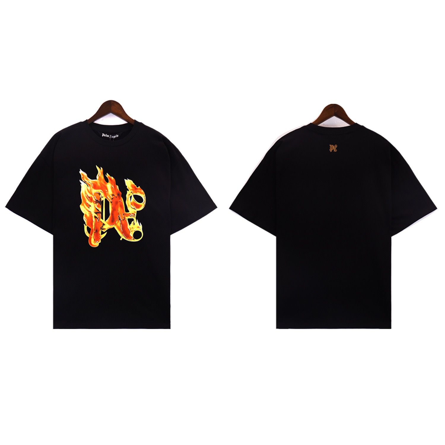 Fire logo print tshirt