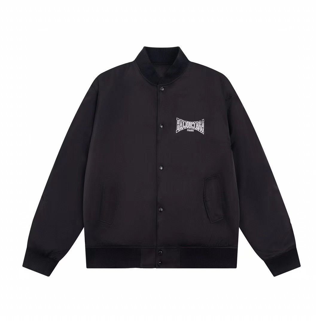 1:1 Nylon all black bomber jacket