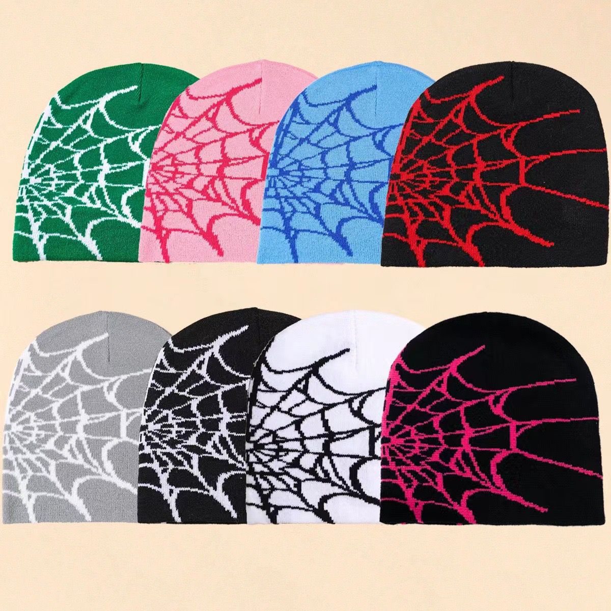Cross-border fashion joker jacquard knitting beanie