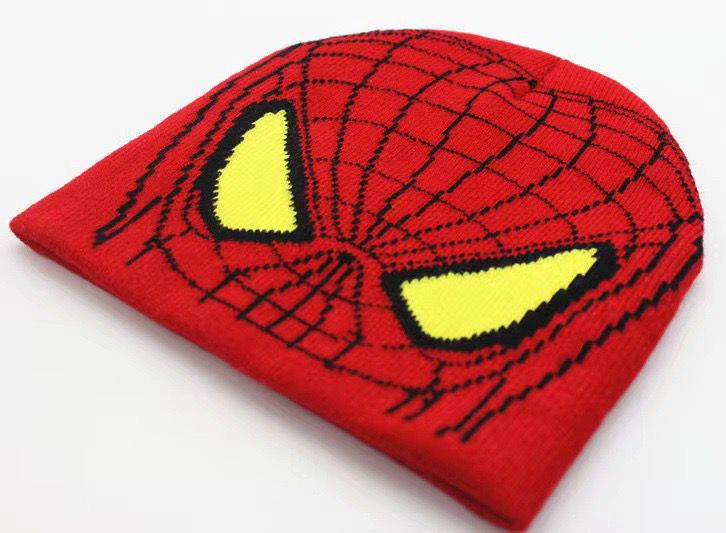 Funny joker jacquard knitting beanie with gloove set