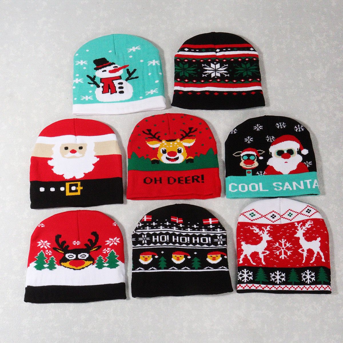 Cross-border fashion joker jacquard knitting beanie