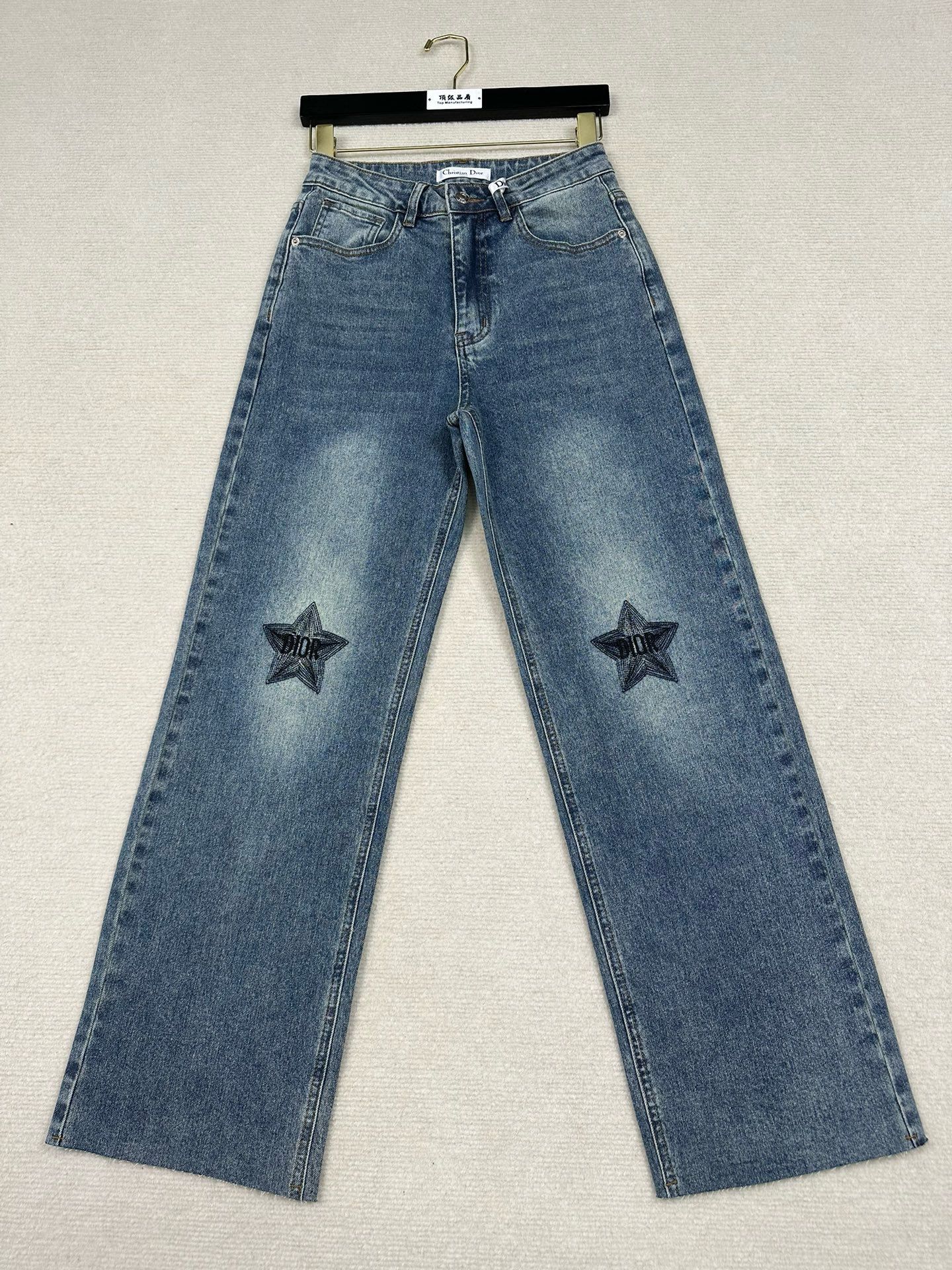 1:1 New embroidery jeans