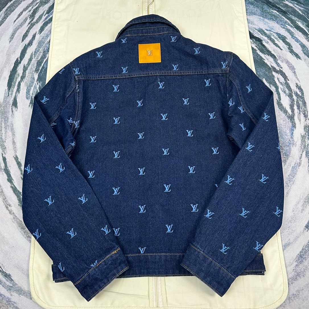 1:1 Version new arrival full logo denim jacket