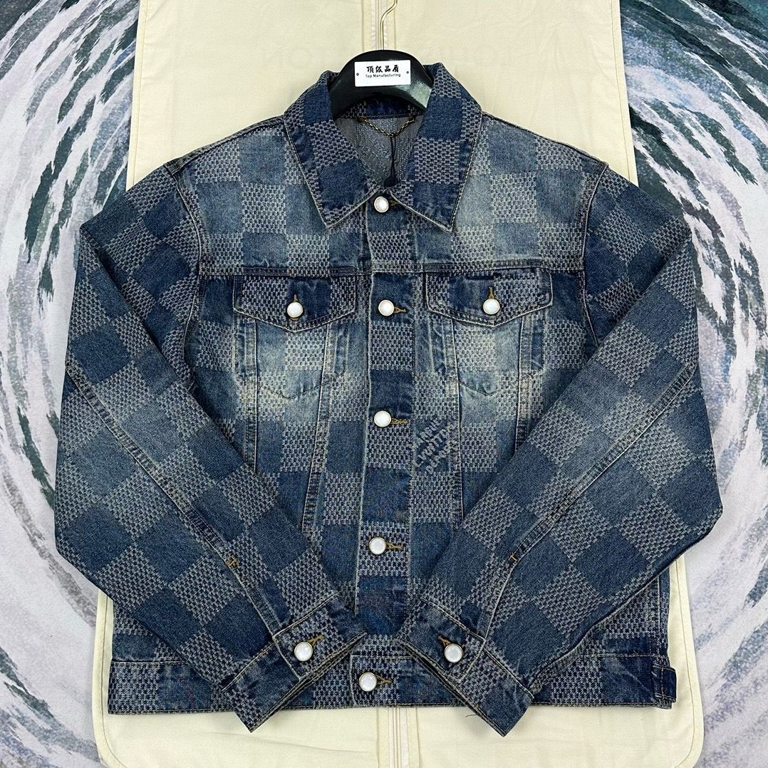 1:1 New blue denim jacket