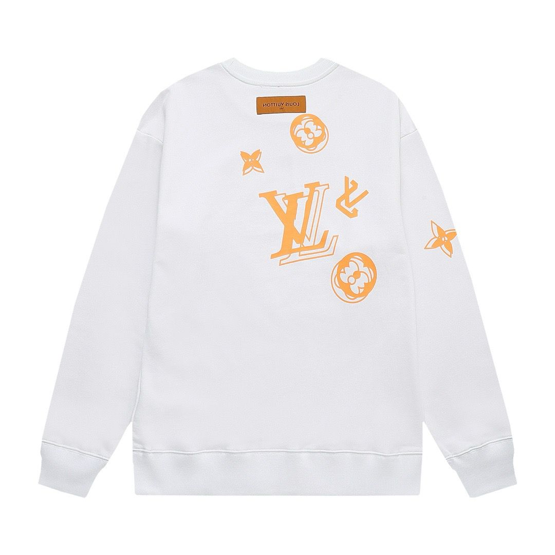1:1 New white black crewneck