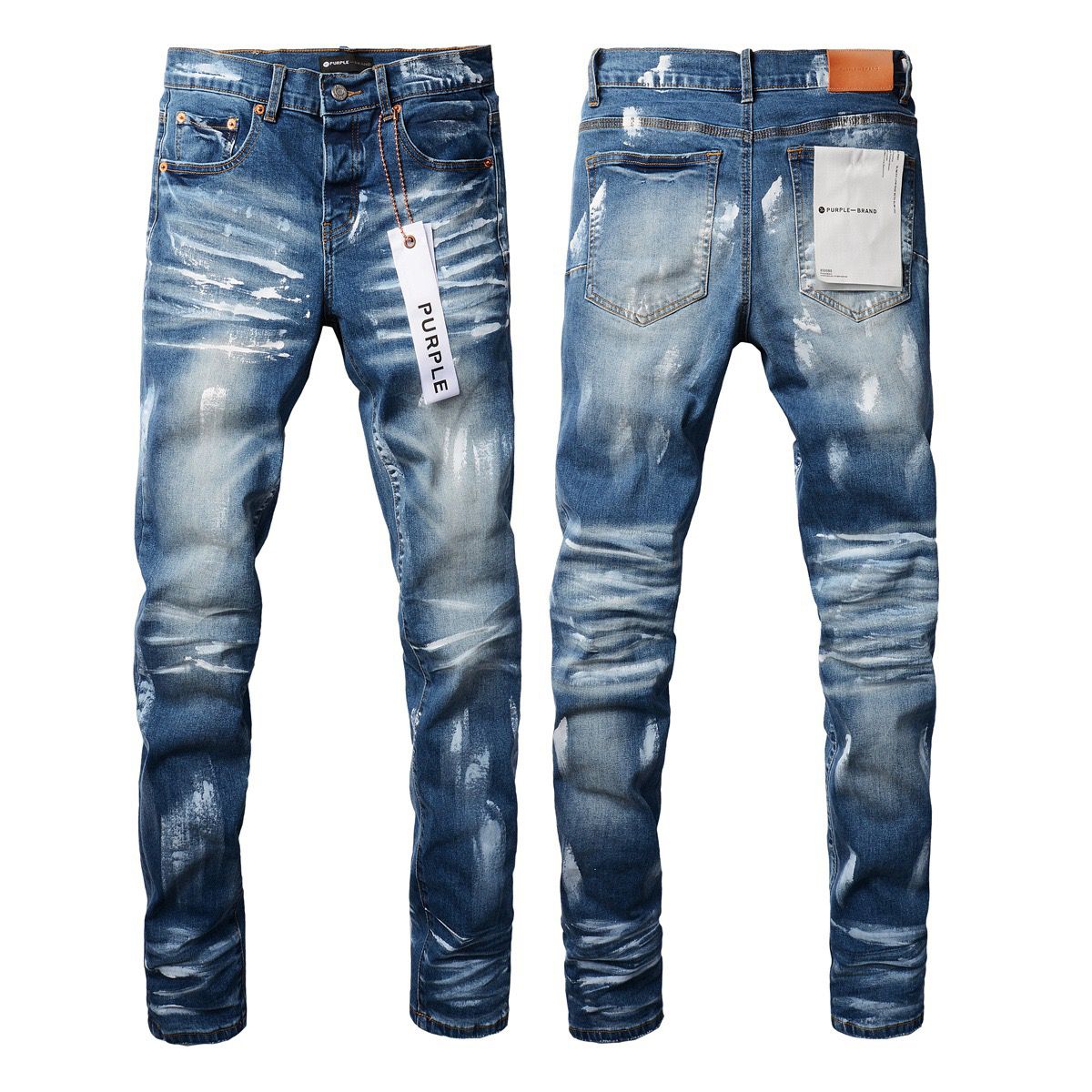 NO.9062 dark blue purple jeans