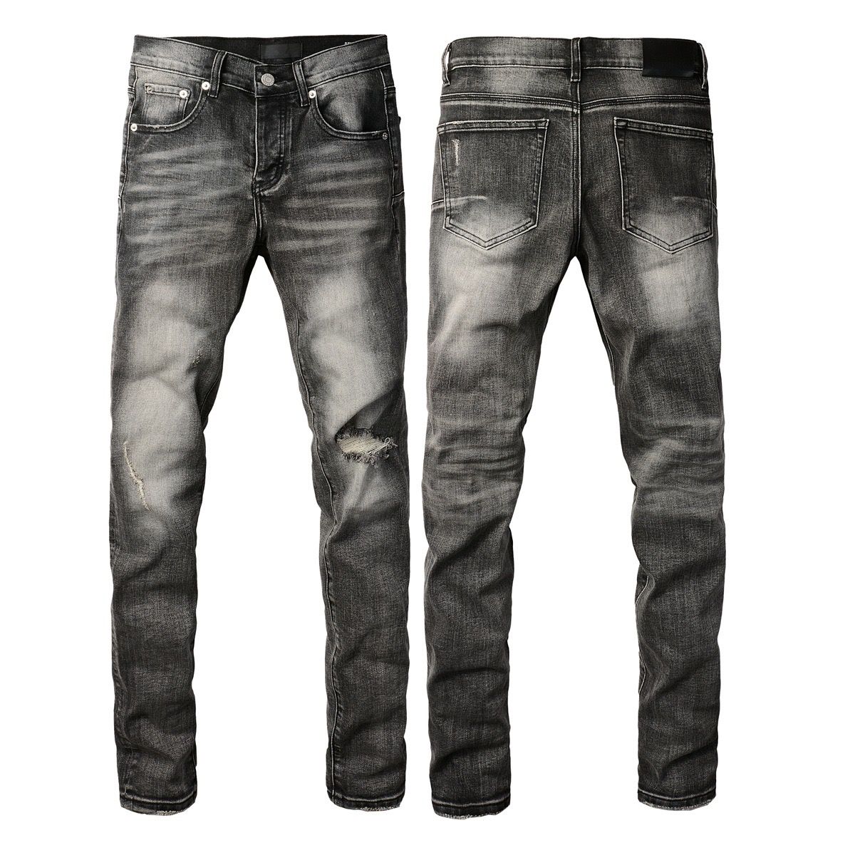 9103 new arrival blue ripped jeans
