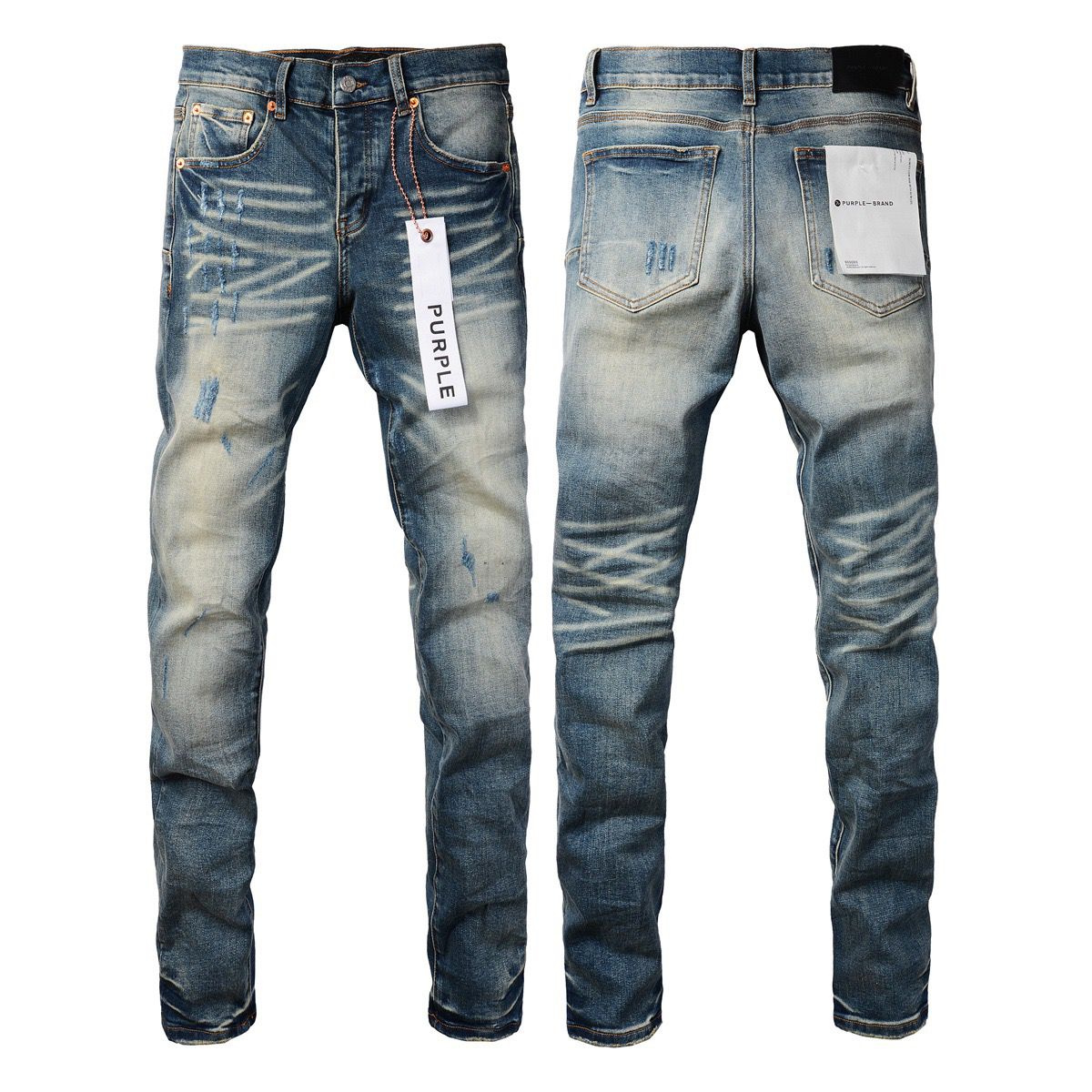 9055 blue simple jeans