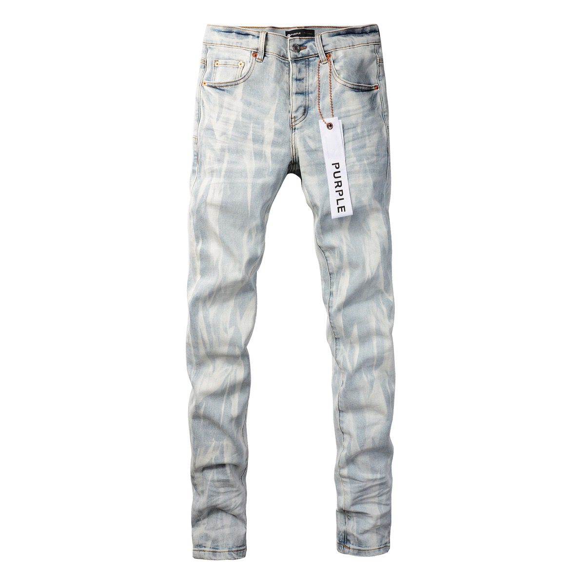 9017 Blue with white stripes jeans