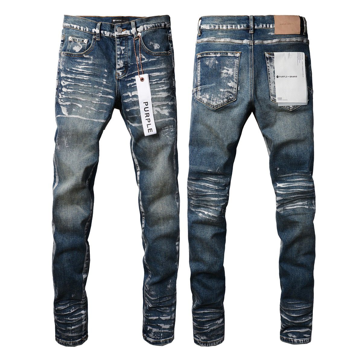 9040 blue with grey painting jeans