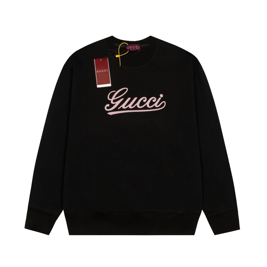 1:1 New basic black crewneck