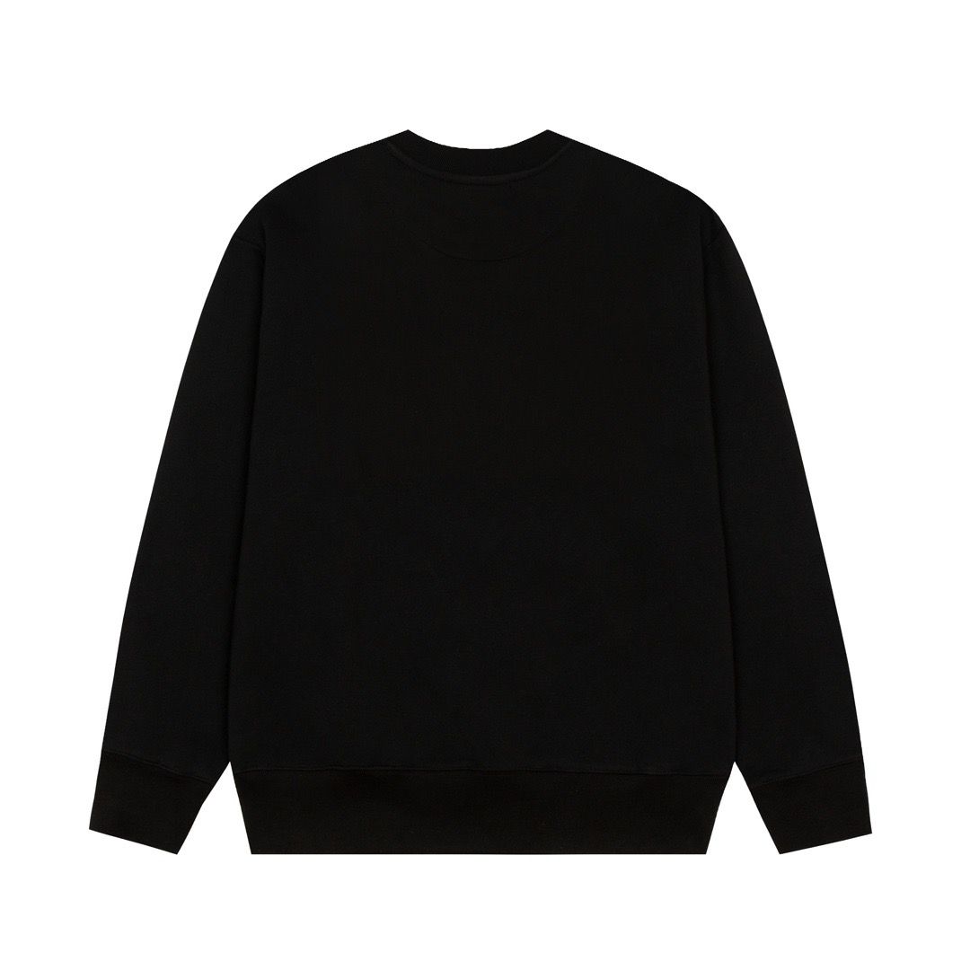 1:1 New basic black crewneck