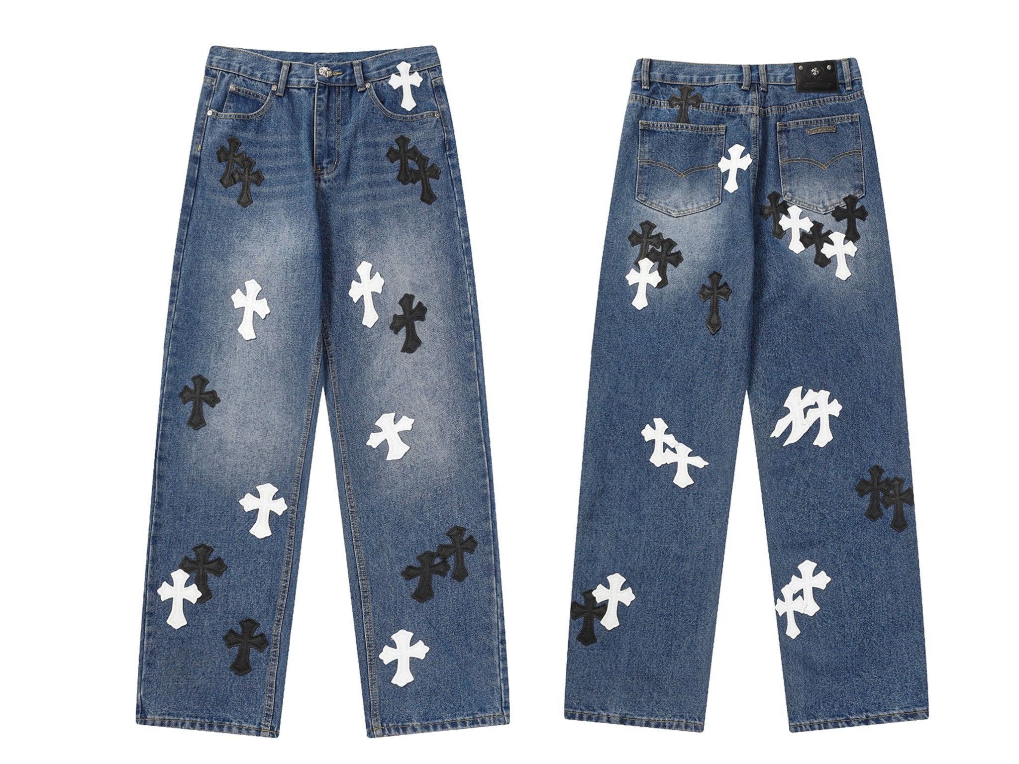 Classic cross logo jeans