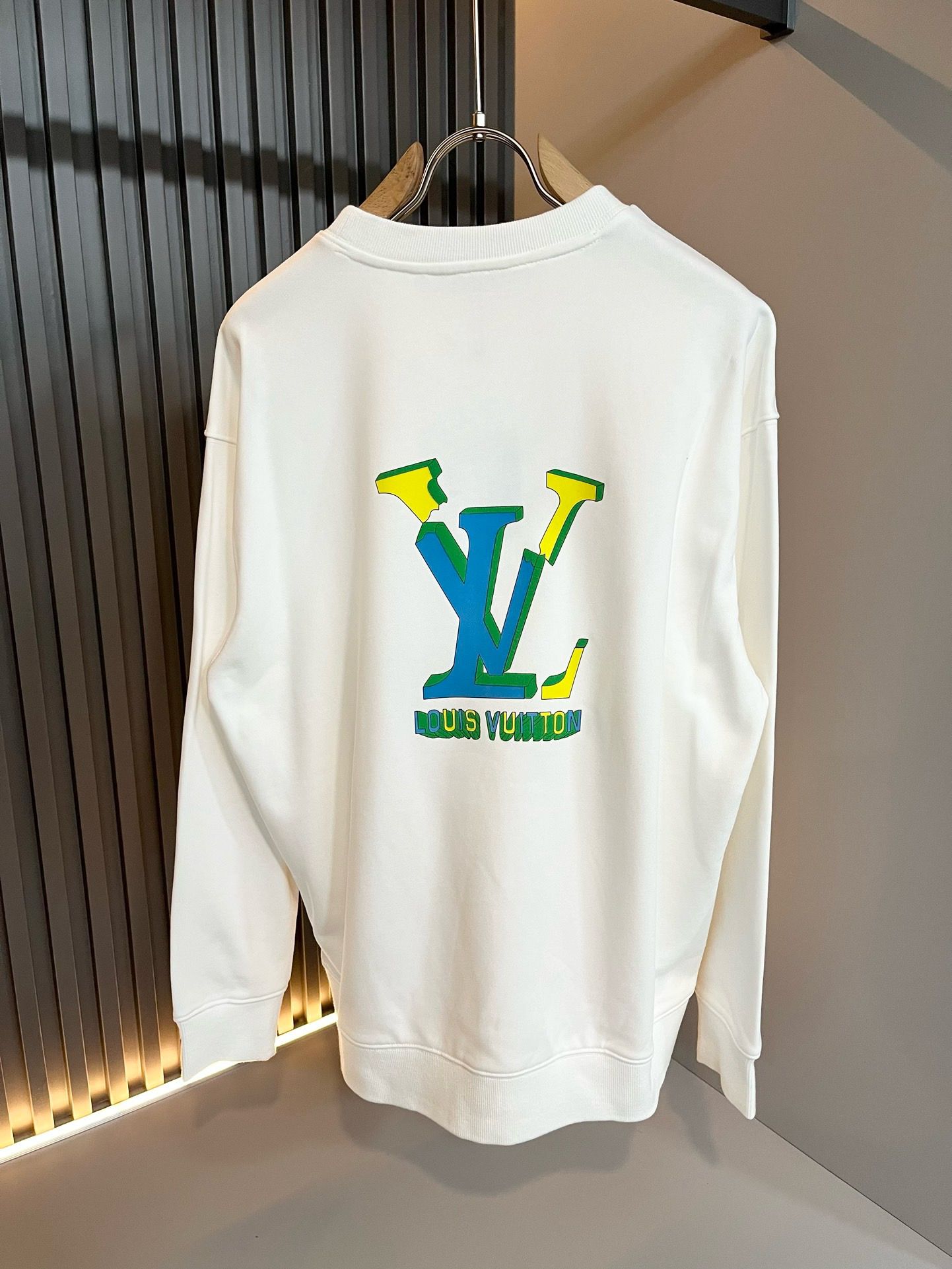 New arrival green print crewneck