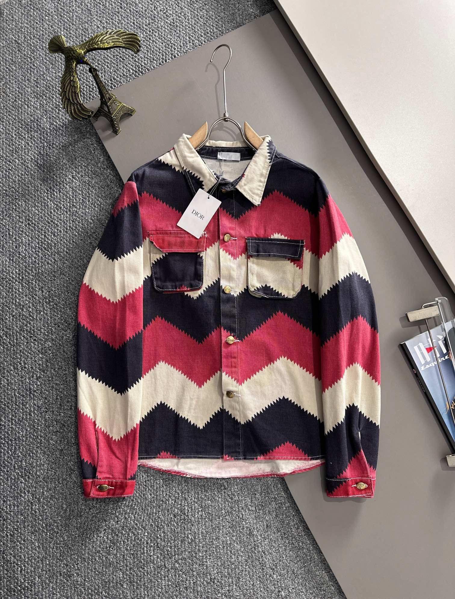 1:1 2025 New colorful denim jacket