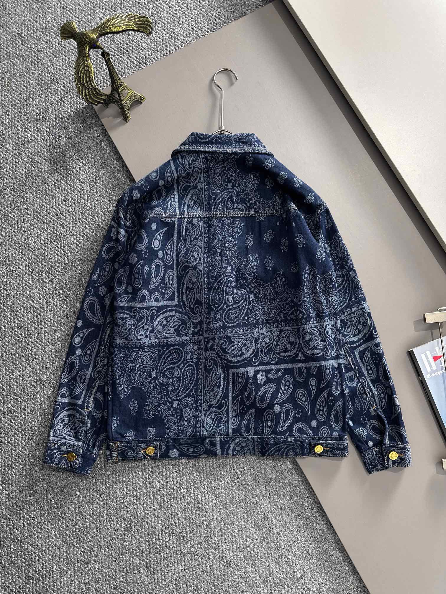 1:1 New dark blue denim jacket