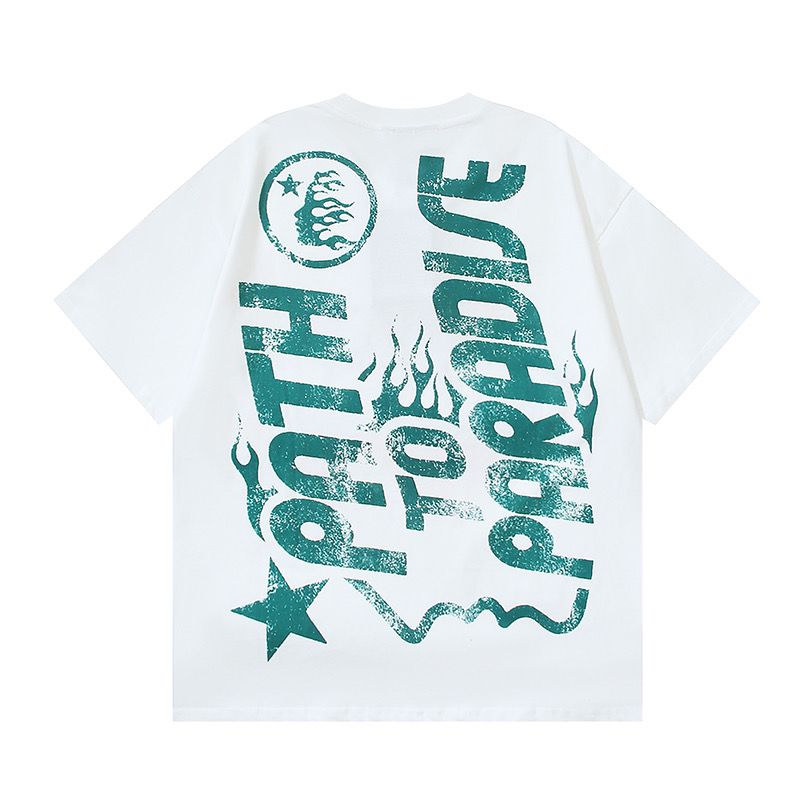 New arrival white with green cross tshirt