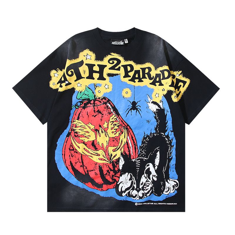 New graffiti washing black tshirt