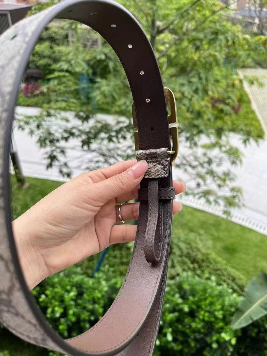 1:1 Version classic all-stain logo belt