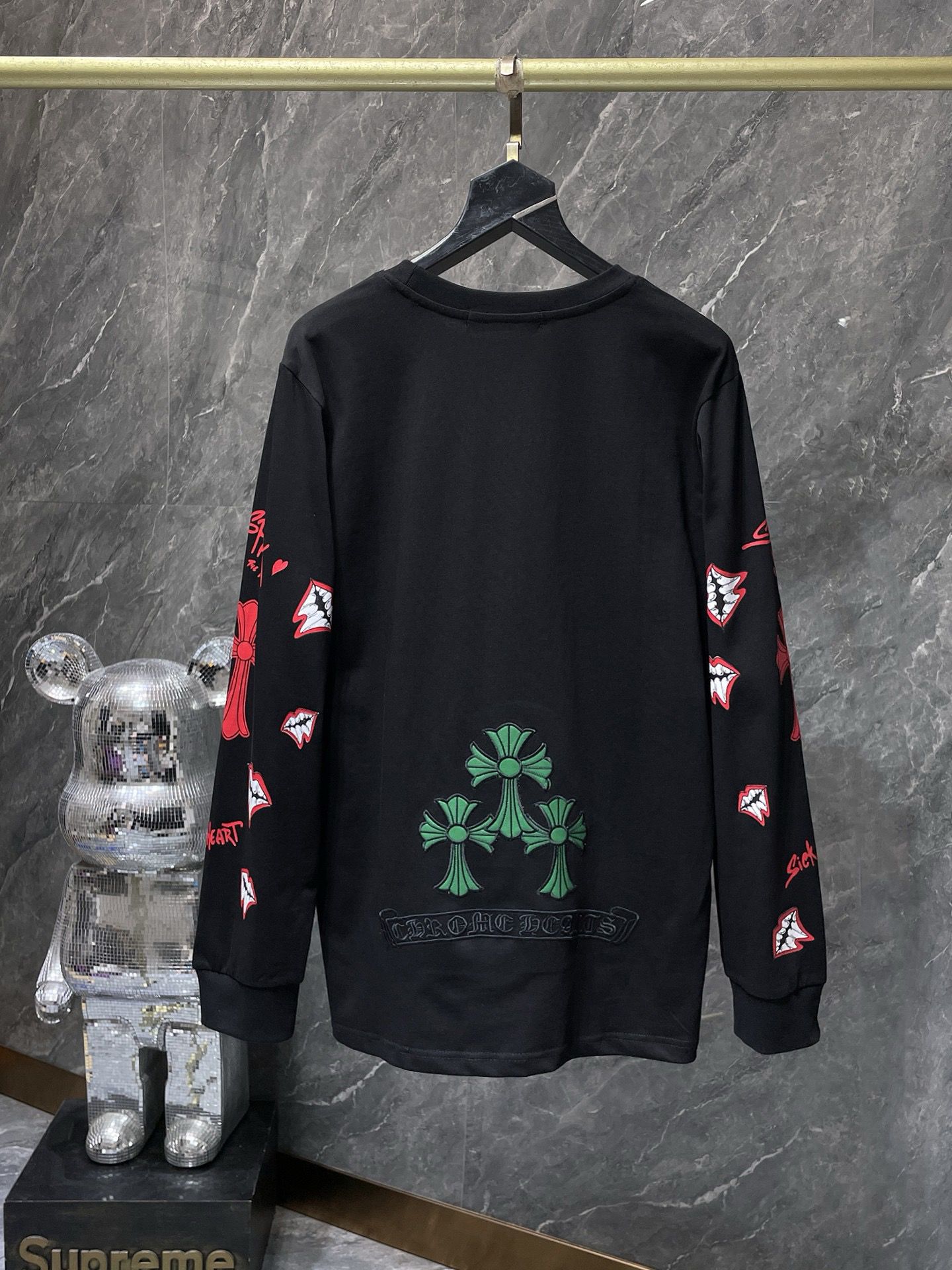 New arrival red lips long sleeve tshirt