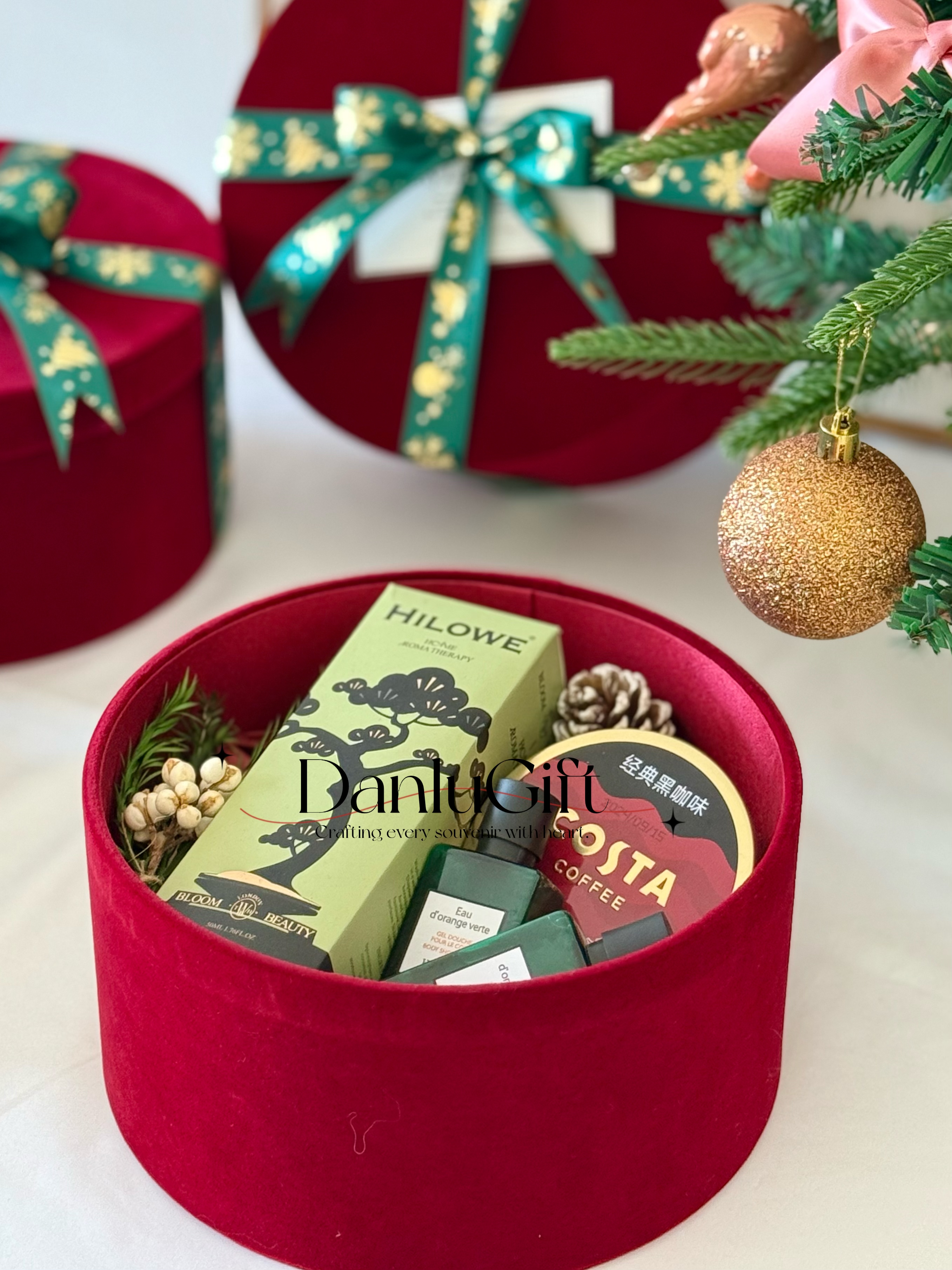 red box with different special China stuff whole set