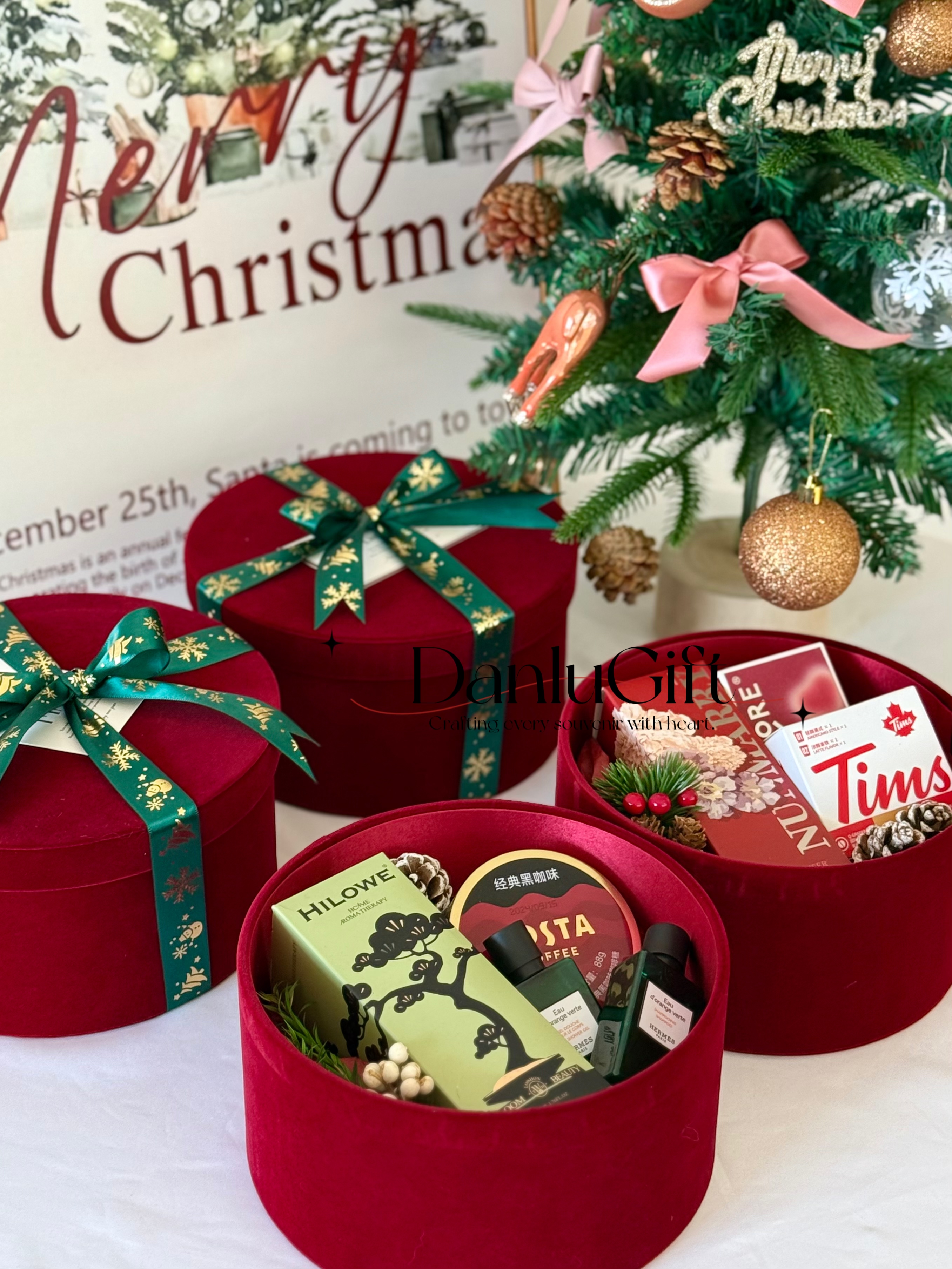 red box with different special China stuff whole set