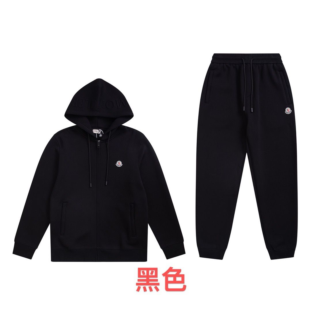 1:1 New arrival all black tracksuit