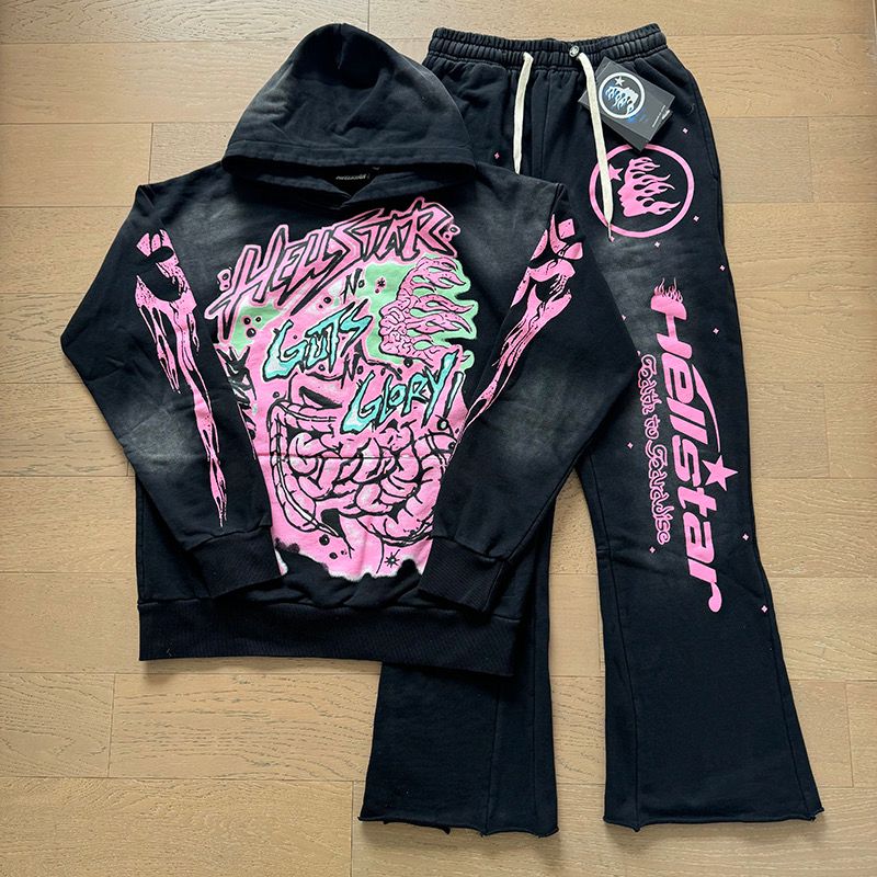 New arrival washing black tracksuit
