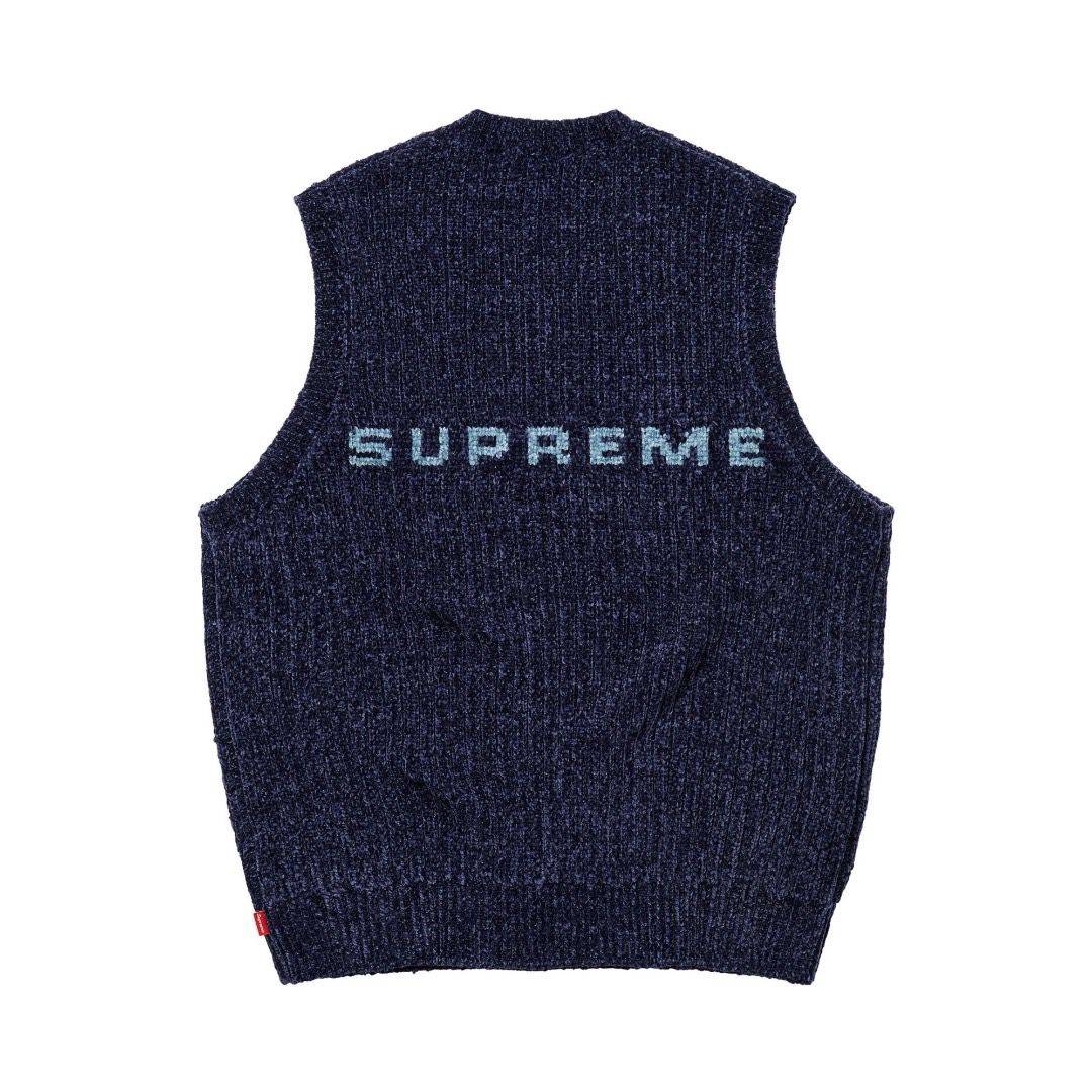 24FW chenille sweater vest