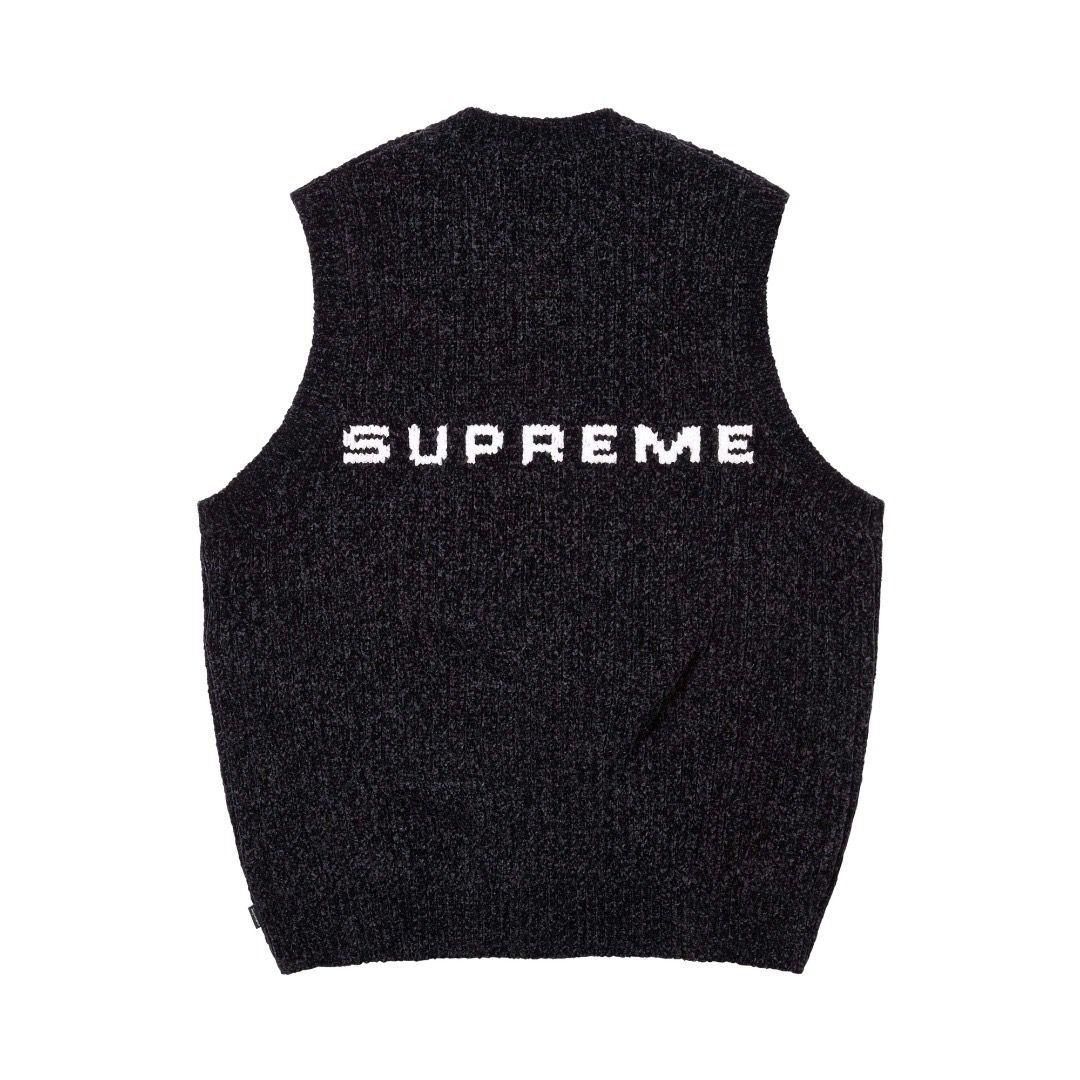 24FW chenille sweater vest