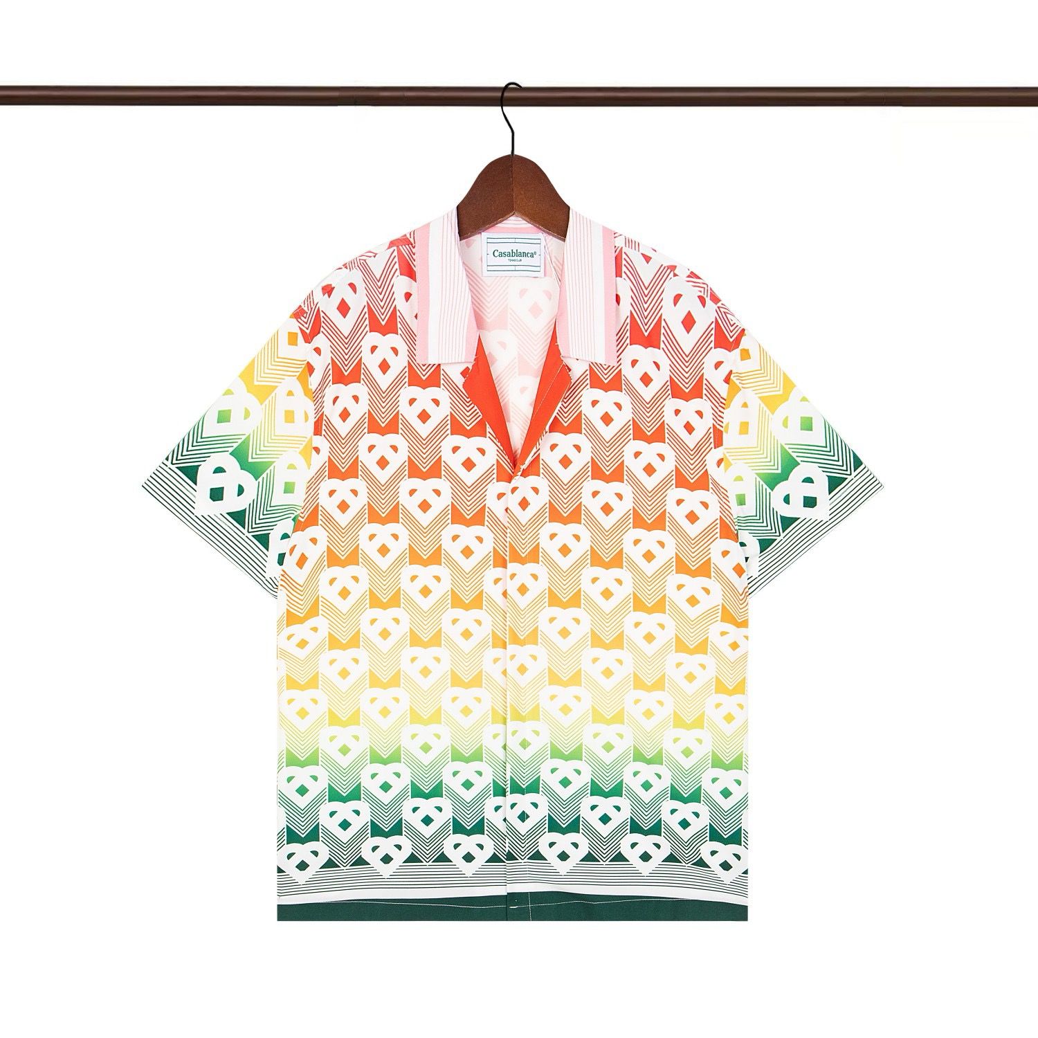 New released pattern shirt with short suit