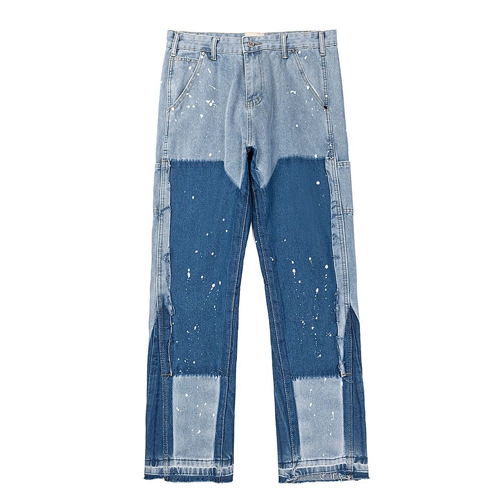 Splicing color cargo pant