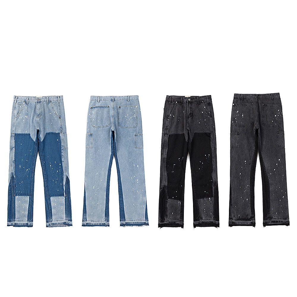 Splicing color cargo pant