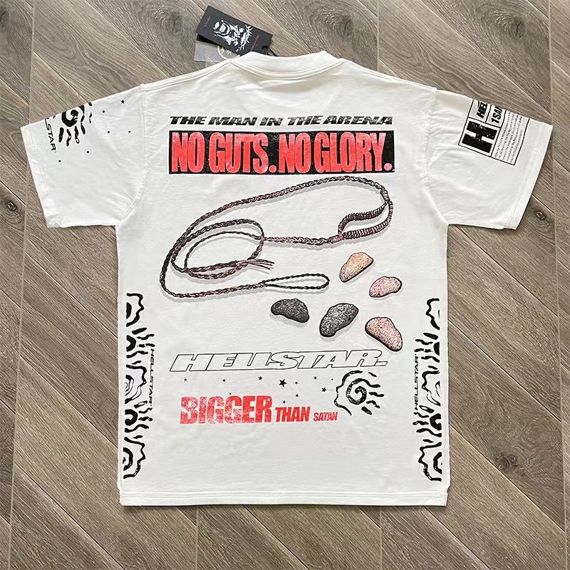 1:1 Top quality washing white with graffiti print tee with NFC